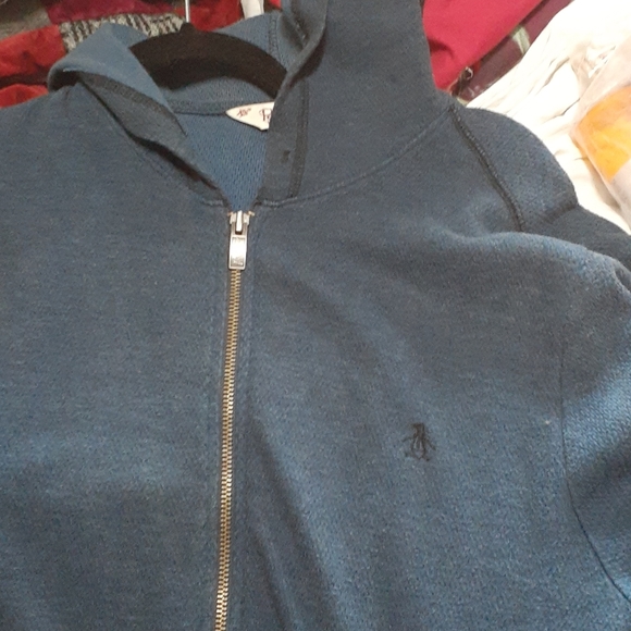 penguin zip up hoodie